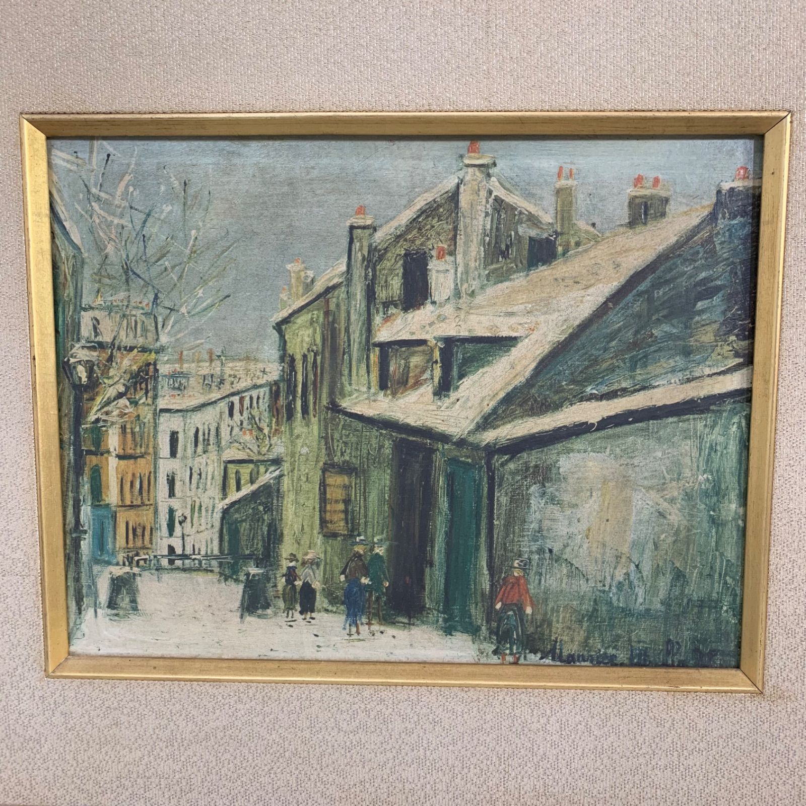 フランス　油絵　ユトリロ フランス 油絵 ユトリロ モーリス・ユトリロ Maurice Utrillo