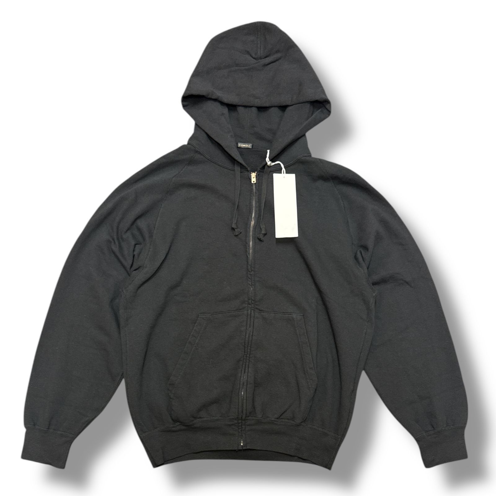 参考上代41800円 COMOLI 25SS LWコットン裏毛 ジップ スウェット