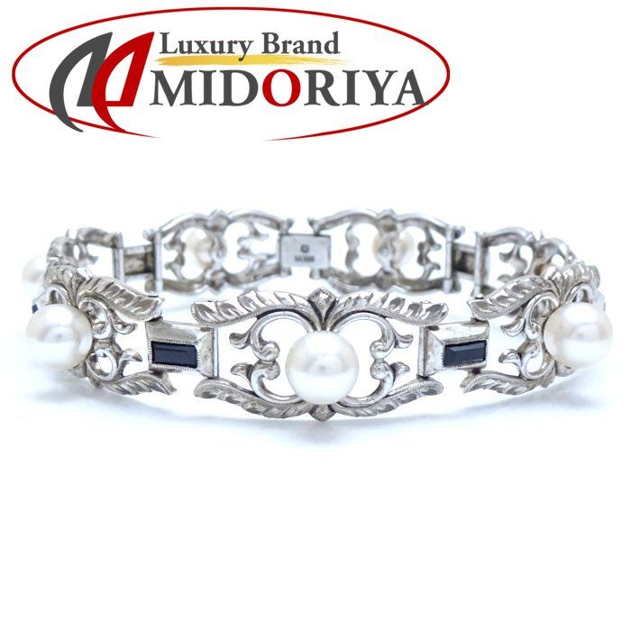 MIKIMOTO ミキモト ブレスレット パール オニキス 真珠6.5～6.6ミリ