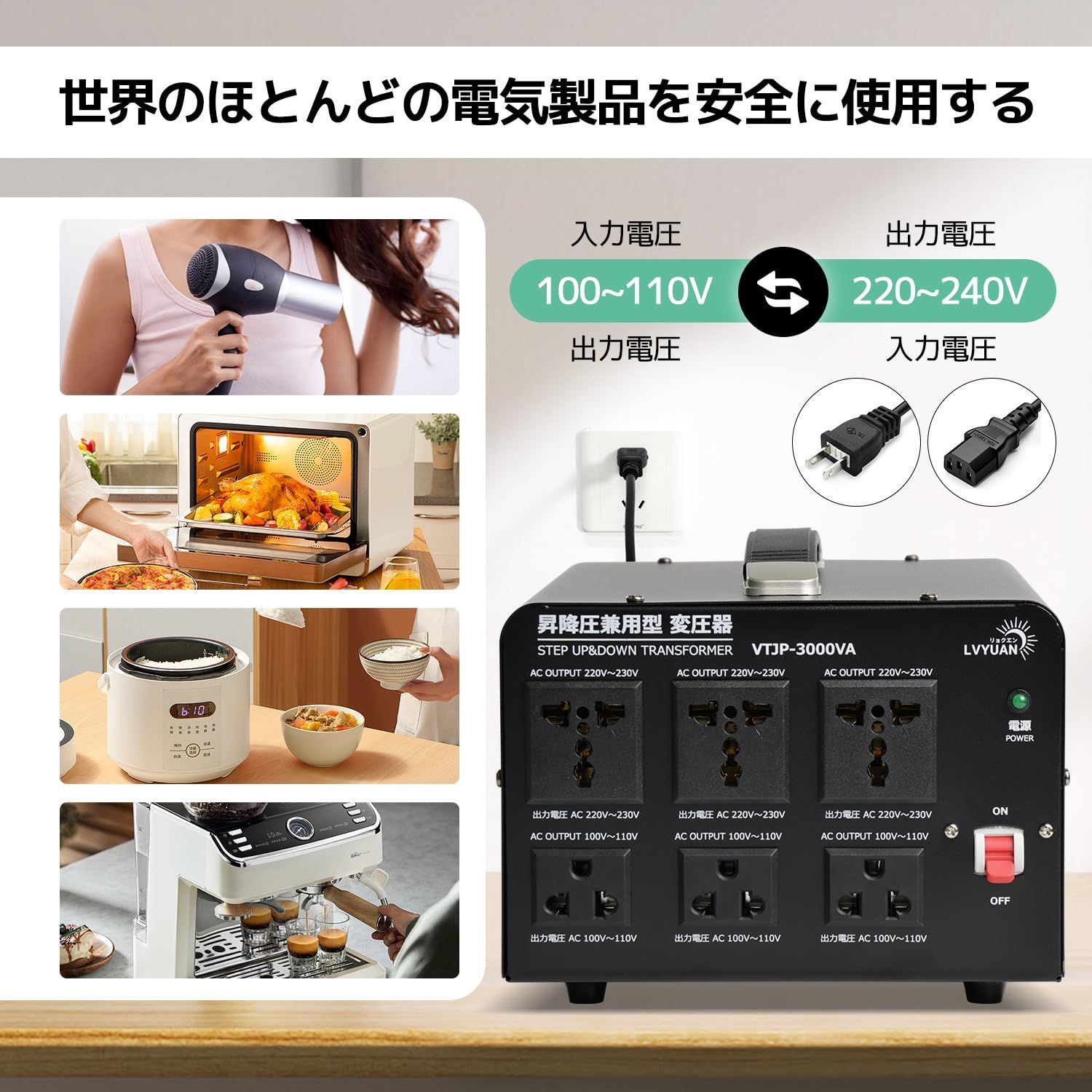 3000W 海外
