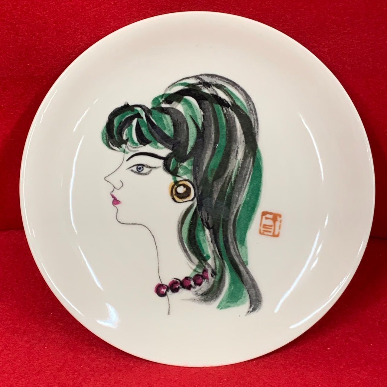 ニュー・トーキョー ビール祭り 記念品 絵皿 小磯良平 宮本三郎