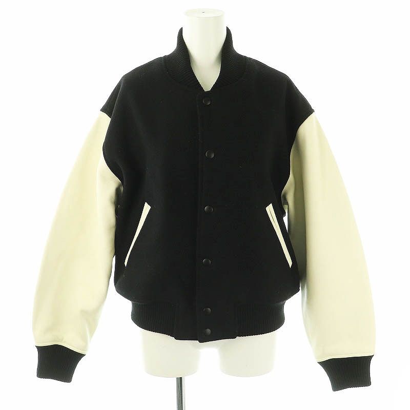 ロエフ LOEFF メルトン スタジアムジャンパー スタジャン 切替 ウール  