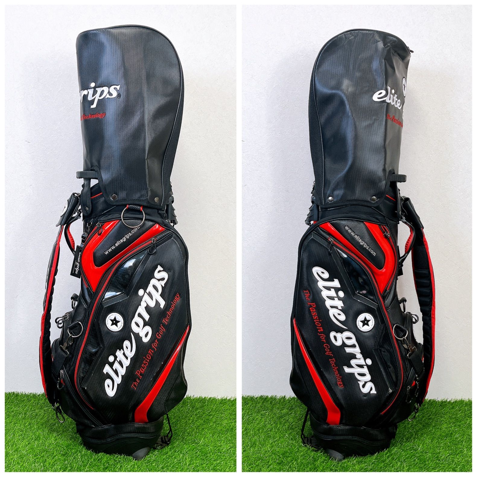 GOLF213専用elite grips スタンドキャディバッグ Amazon.co.jp: 限定100本モデルelite gripsエリートグリップ