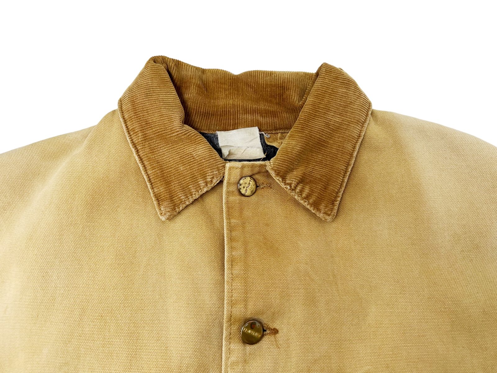Carhartt ベージュ カバーオール　古着 Carhartt (カーハート) カバーオール コットンキャンバス ダック