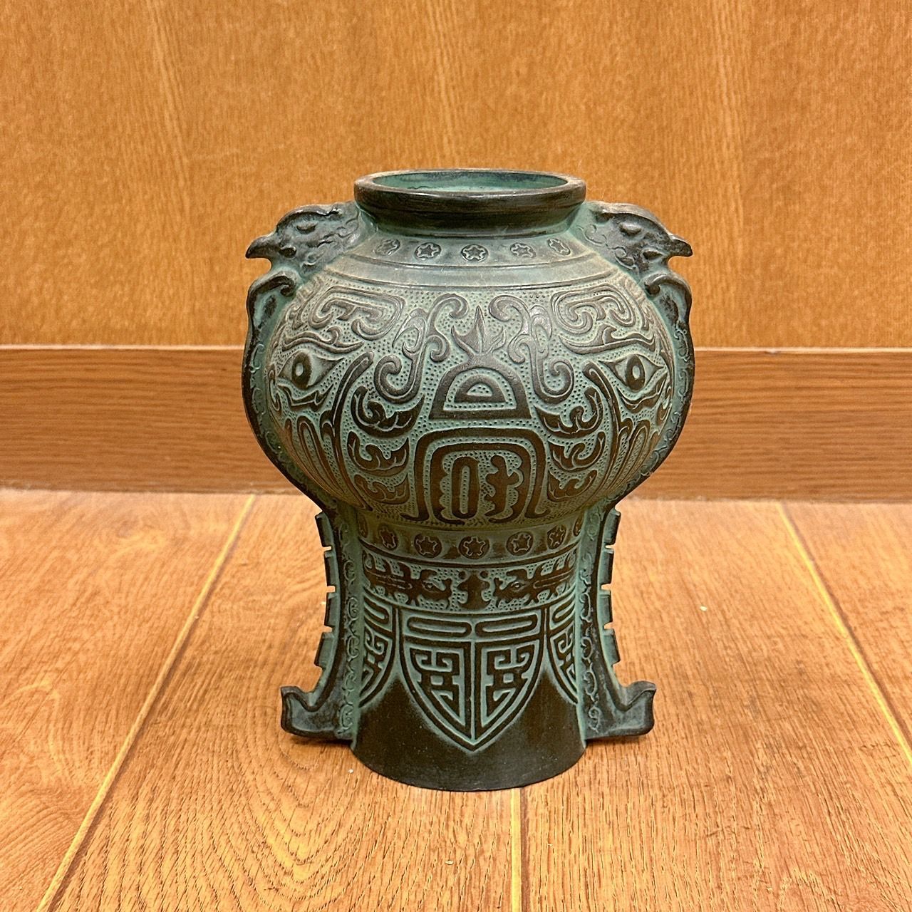 水盤　花器　花入　工芸品　獣耳　古銅　鯉　鳳凰　縁起物 水盤 花器 花入 工芸品 獣耳 古銅 鯉 鳳凰 縁起物 - メルカリ
