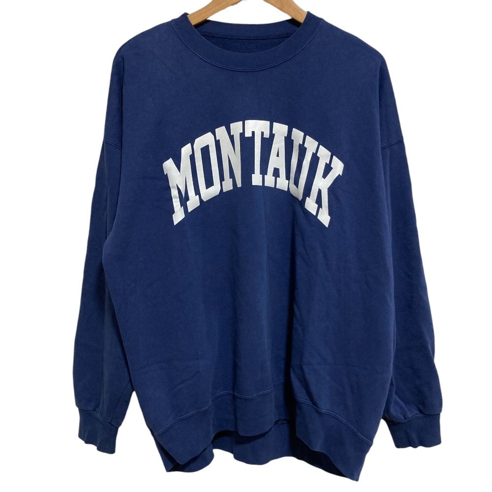 24AW MUSE de Deuxieme Classe ミューズドゥーズィエムクラス MONTAUK SWEAT スウェットトレーナー 24070500403030 ネイビー レディース 古着