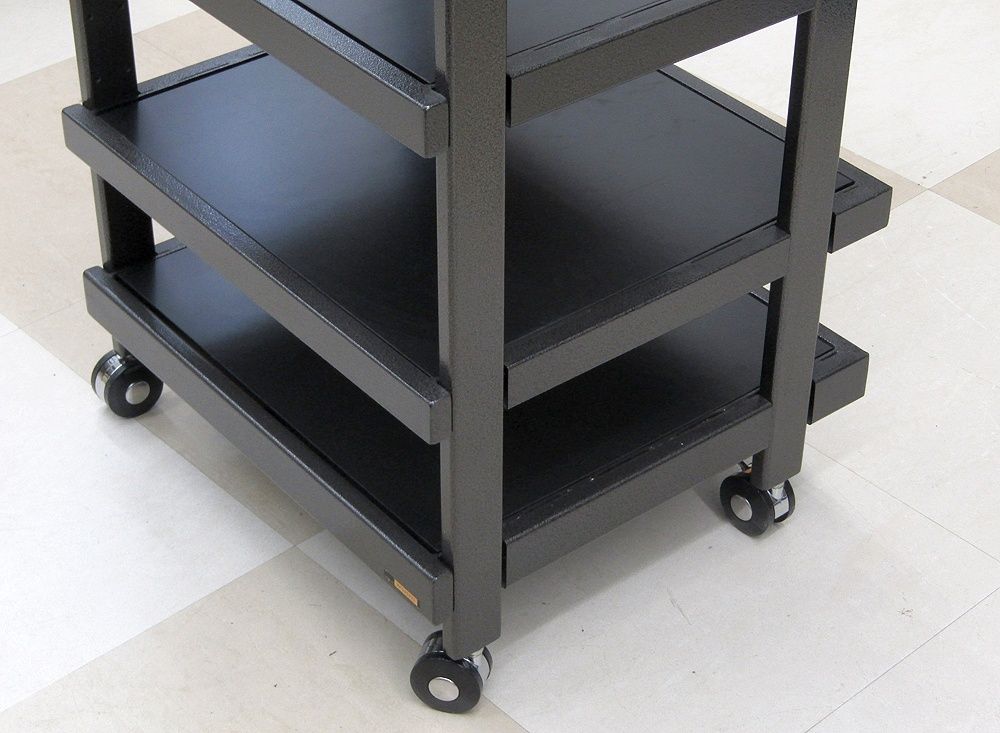 TAOC タオック オーディオラック 4段 約H94cm W54.3cm D48.7cm キャスター付き LAWEED_CL