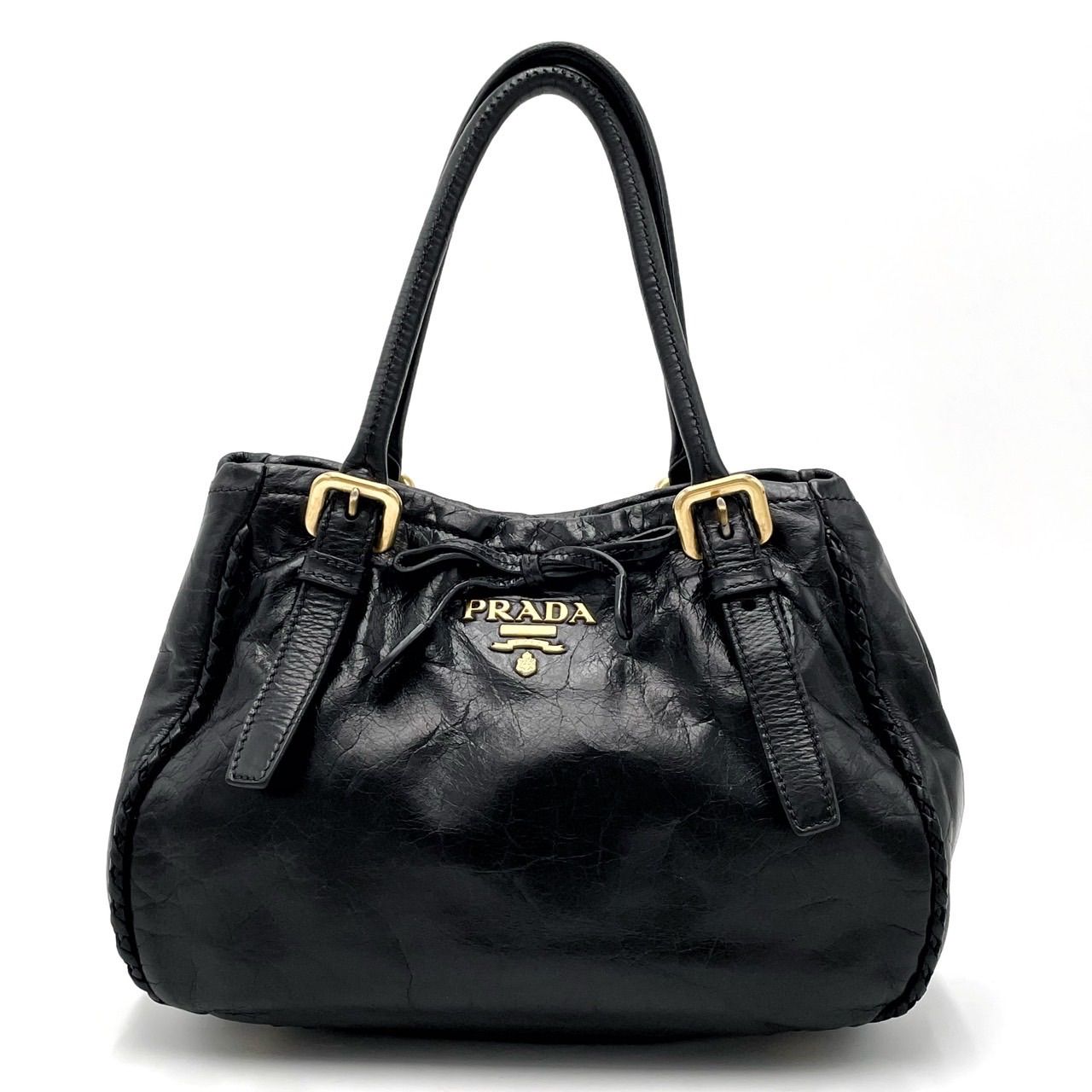 ✨良品✨ PRADA プラダ 2way ショルダーバッグ トートバッグ リボン 