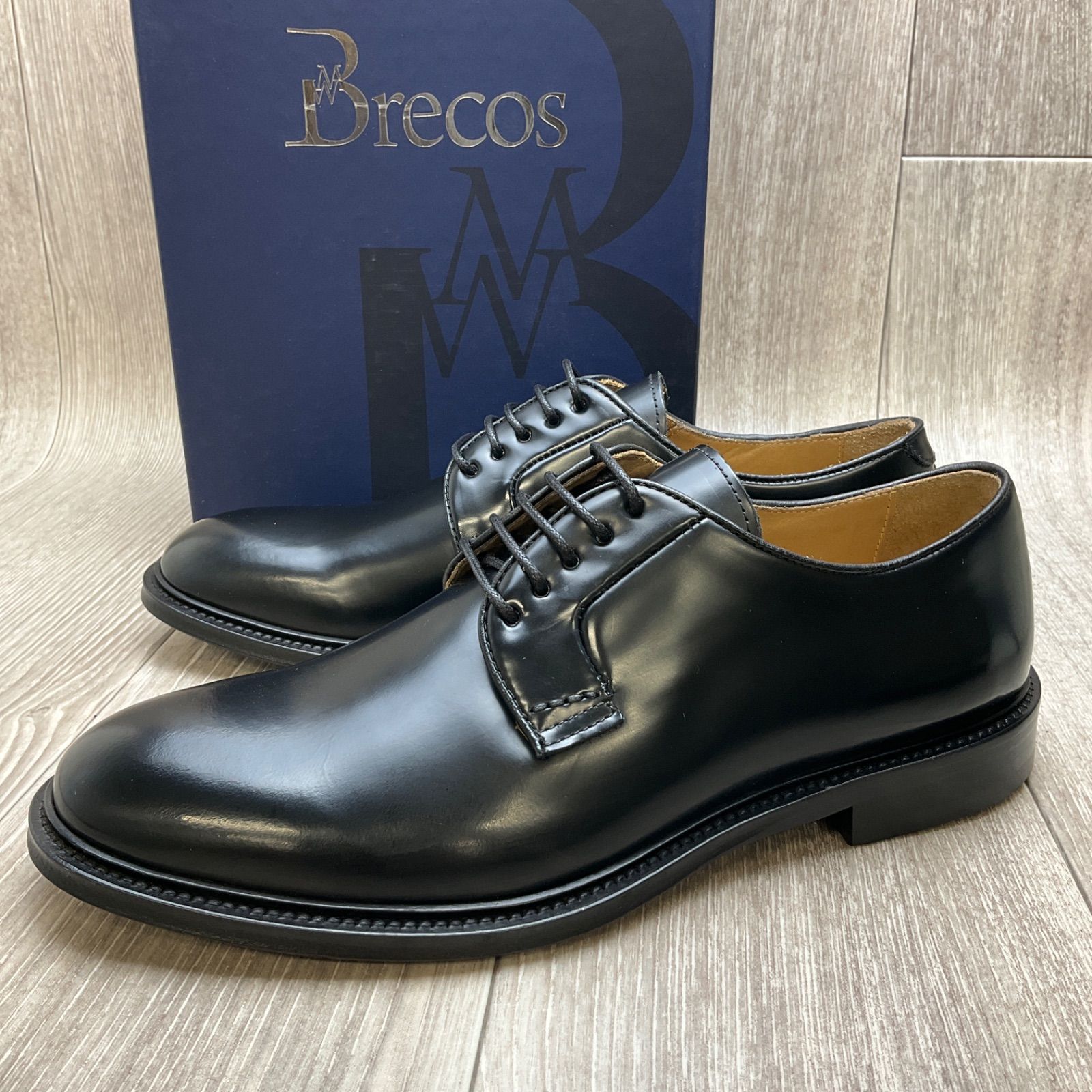 BRECOS◇プレーントゥドレスシューズ◇ブラック◇サイズ41(25.5〜26.0