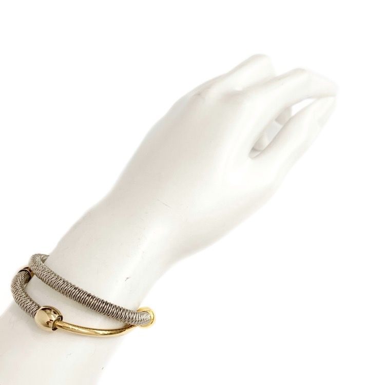 未使用品 2023SS FUMIE=TANAKA フミエ タナカ metal roll bangle