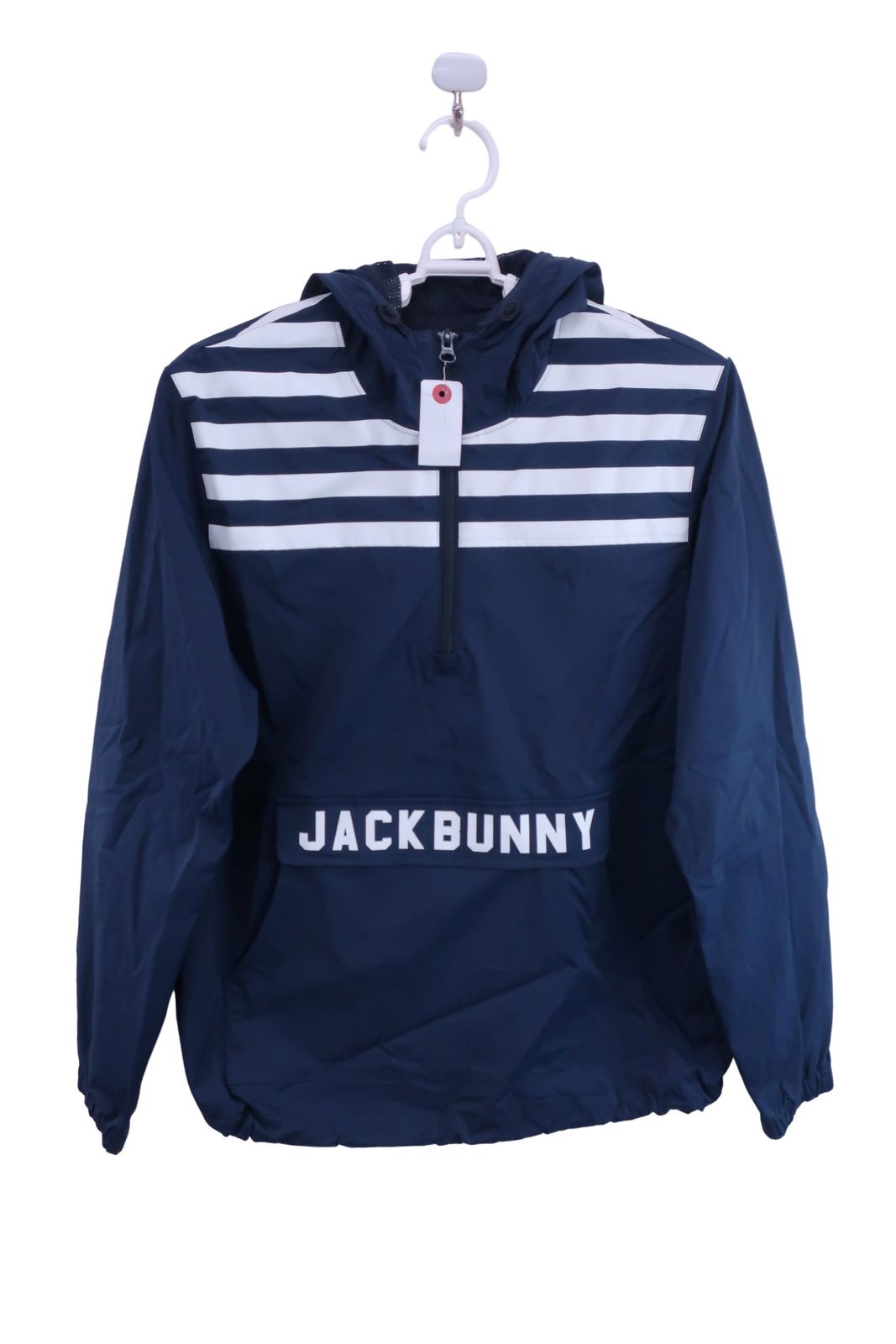 【美品】Jack Bunny(ジャックバニー) アノラックパーカー ネイビー レディース 1 263-9120202 ゴルフ用品 2412-0168 中古