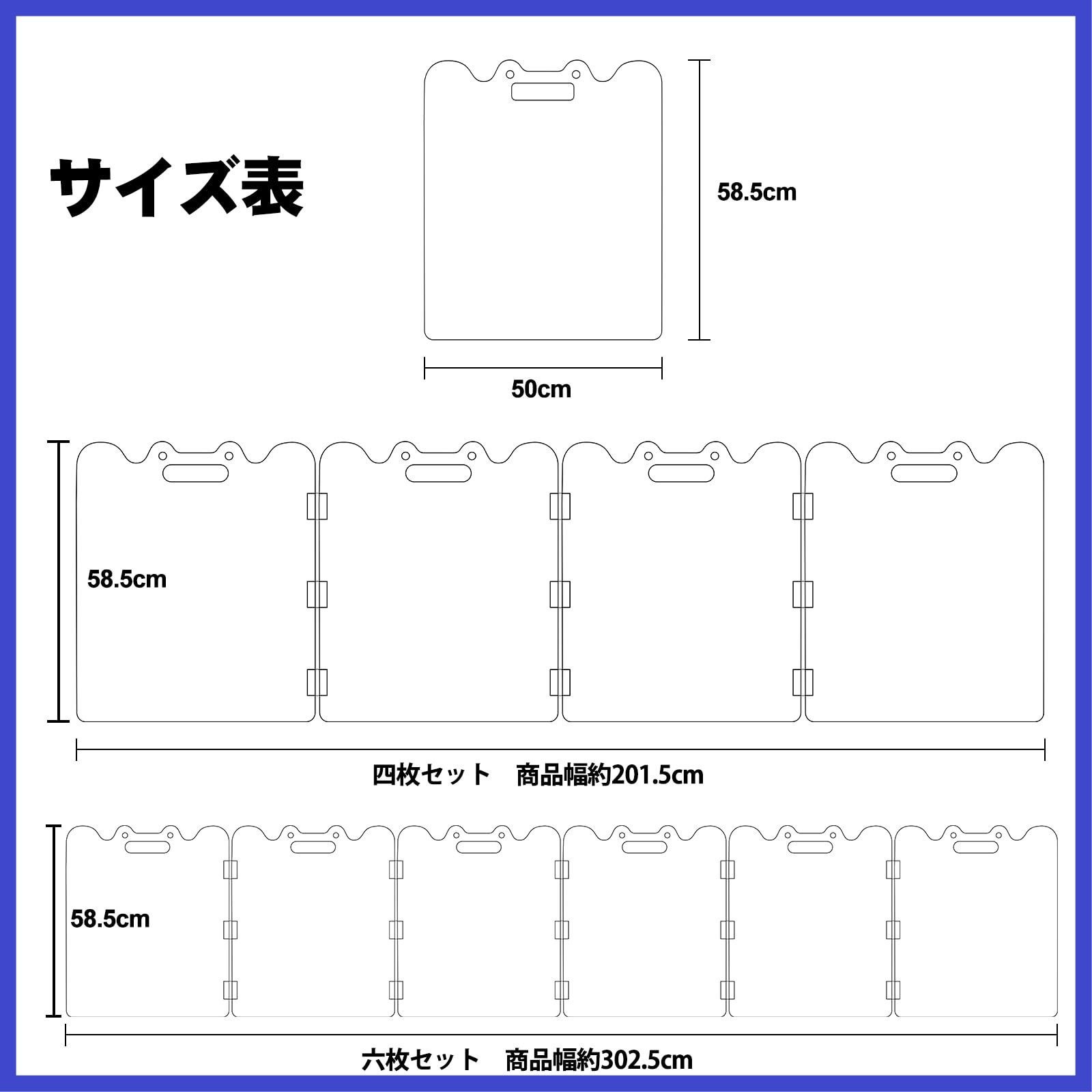 Qonimm ペットフェンス ペットゲート 犬フェンス 高さ58.5cm ベビーゲート 透明ゲート アクリルゲート 透明フェンス 置くだけゲート ロングゲート 自立型ゲート アクリル板 折りたたみ 300cm ATMAENTERPRISE_COM
