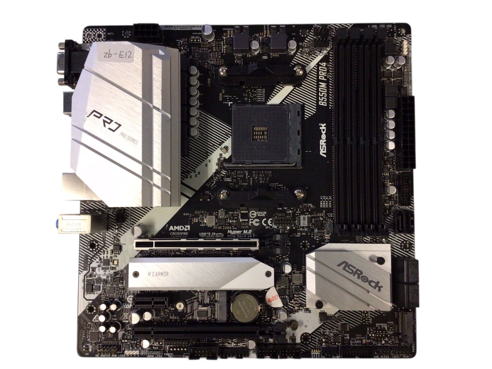zb-E12【ジャンク】ASRock B550M PRO4◇動作不可 - メルカリ