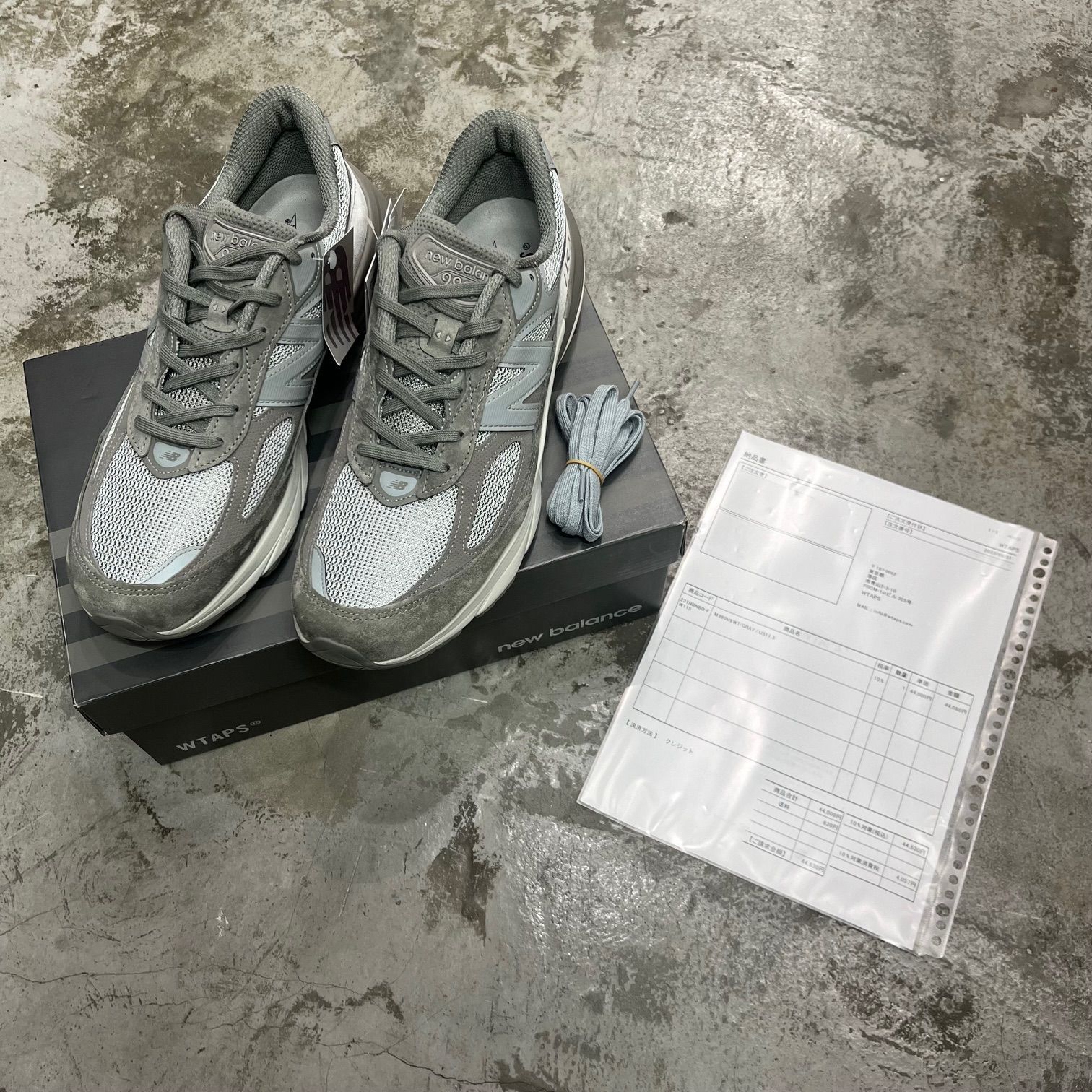 国内正規 WTAPS New Balance M990WT6 990V6 Gray コラボ スニーカー 