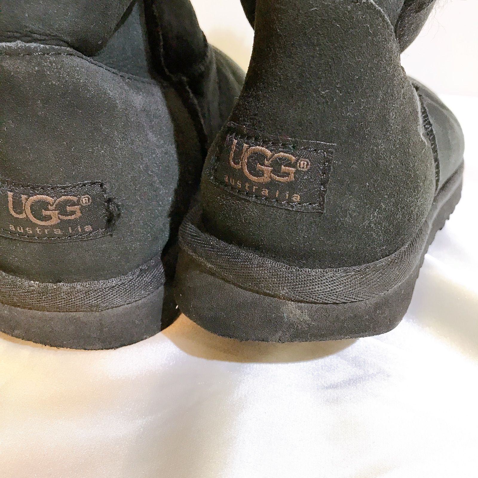 UGG ムートンブーツ ブラック 25 - メルカリ