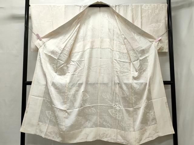 平和屋着物○振袖用長襦袢 無双仕立て 舞桜地紋 暈し染め 金