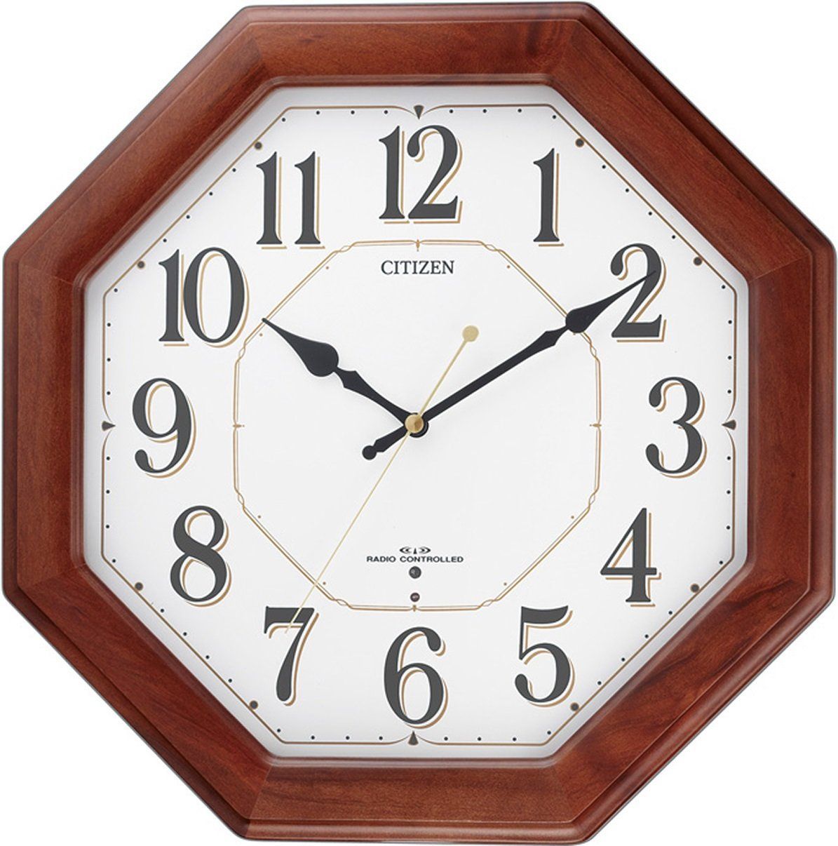 【人気商品】シチズン ) 掛け時計 ( 電波時計 CITIZEN ネムリーナハピネス 木枠 リズム(RHYTHM) 8MY472-006