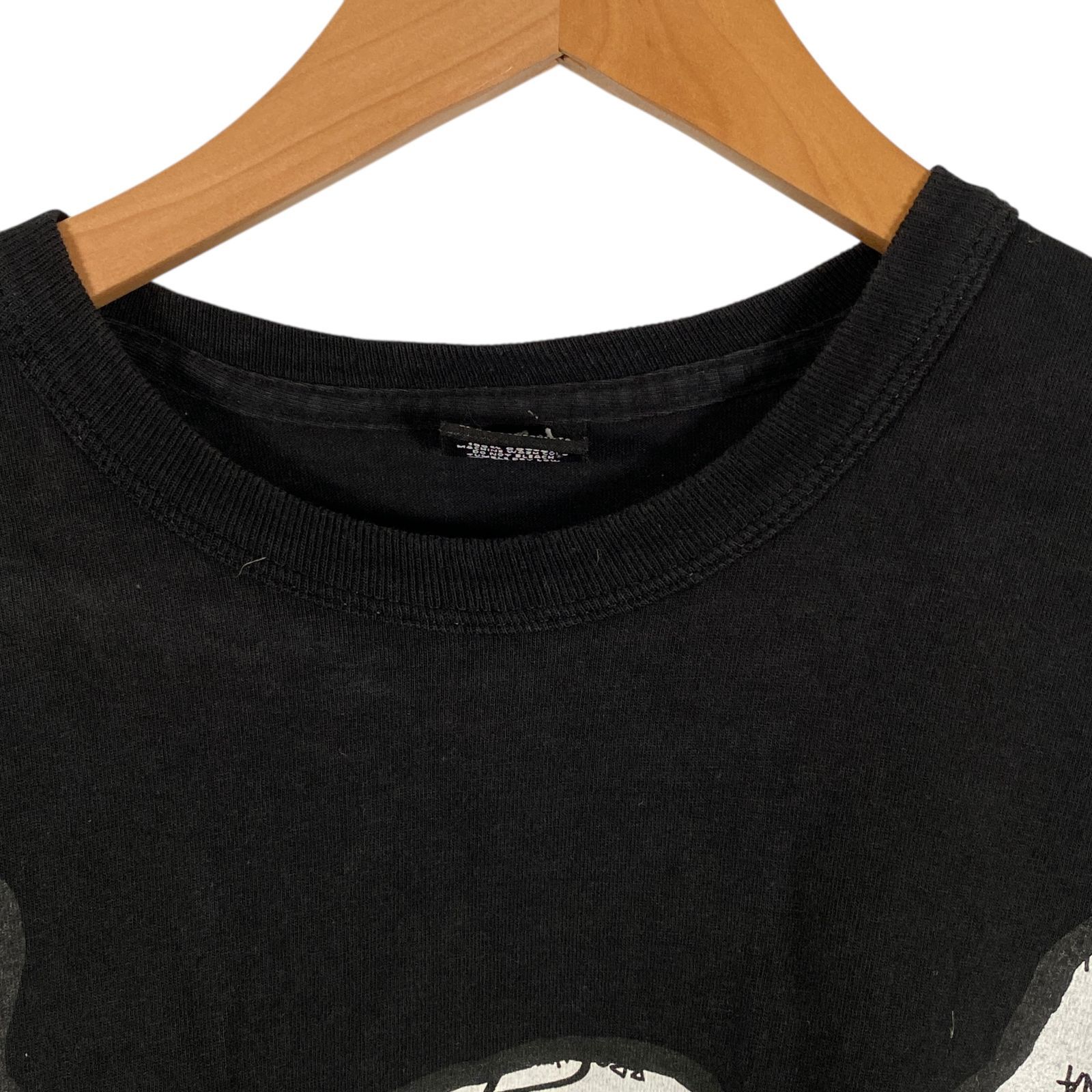 希少 00s STUSSY ステューシー Tシャツ 長袖 ロンT スカル SSリンク 黒 