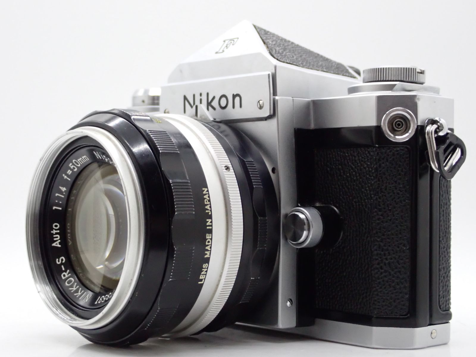 美品 Nikon F アイレベル 一眼レフイルムカメラ 740万番 アポロ型 Nippon Kogaku Nikkor-S Auto 50mm  f1.4 標準 単焦点 プライム マニュアル オールドレンズ - メルカリ