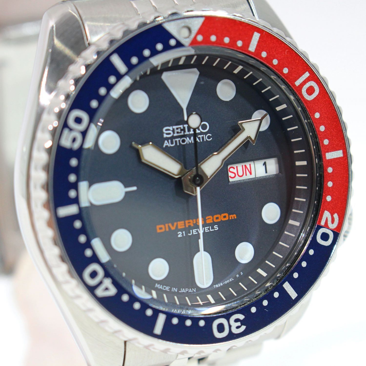 中古】 SEIKO セイコー SKX007 7S26-0020 200Mダイバー デイデイト 