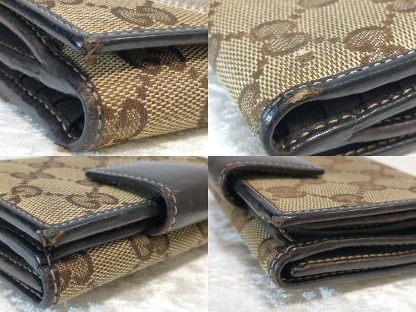 GUCCI グッチ GGキャンバス グッチョリ チワワ 224224 二つ折り財布 W