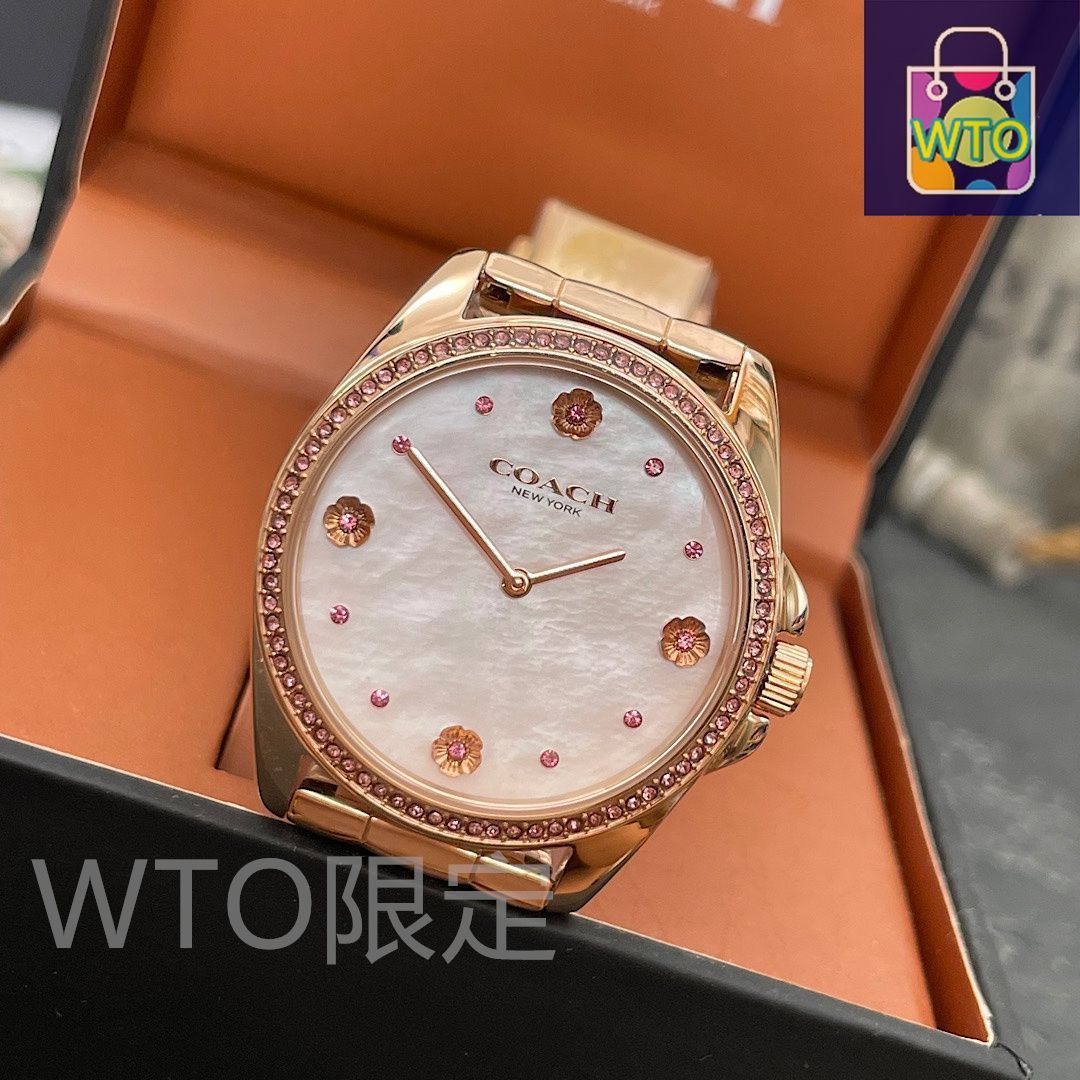 新品未使用　COACH アナログ時計 ベージュ COACH（コーチ）GREYSON シリーズ レディースウォッチ - 36mm
