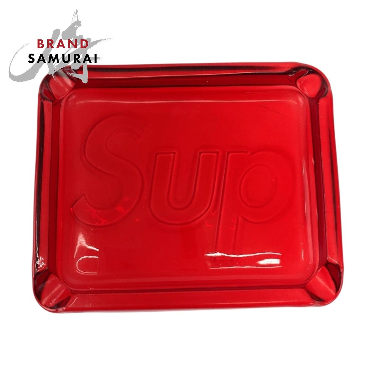 ♥ Supreme シュプリーム 20SS Debossed Glass Ashtray Debossed Glass Ashtray レッド ガラス 灰皿 アッシュトレイ 505540