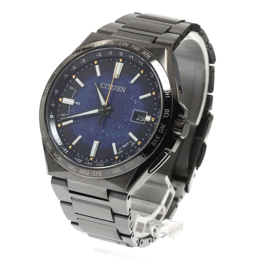 シチズン CITIZEN CB0219-50L|H145-S123704 アテッサ コズミックブルーコレクション チタニウム技術50周年記念 ソーラー電波 メンズ_911905