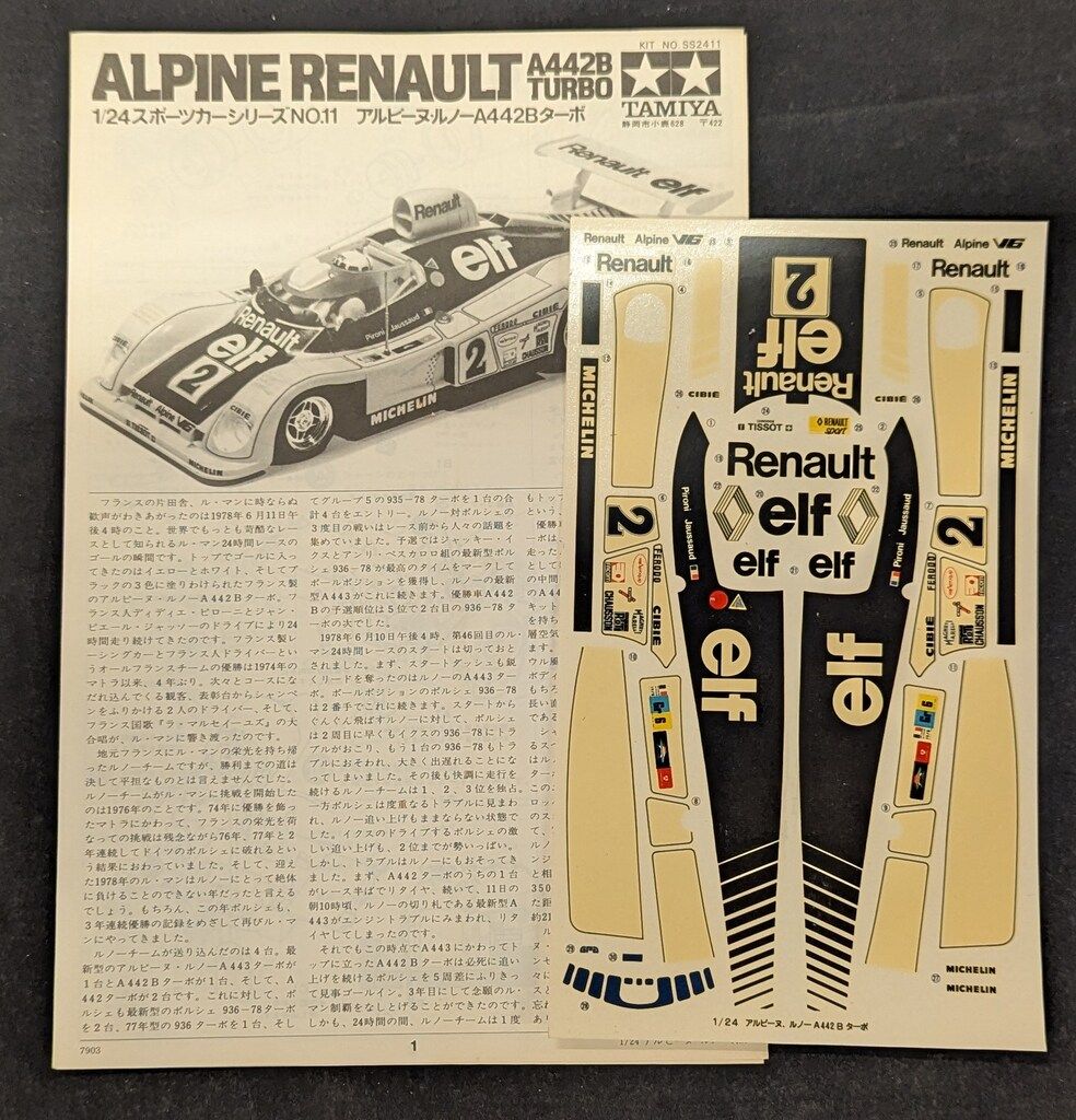 タミヤ(小鹿) 1/24スポーツカーシリーズ スピード競技用