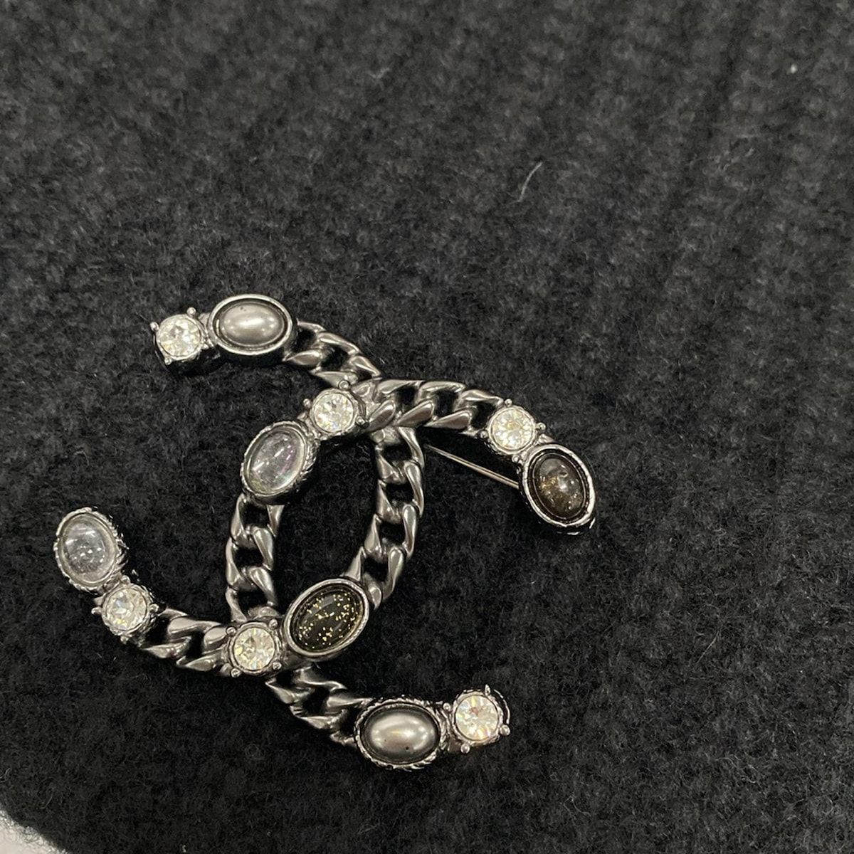 本日お値下げCHANEL ❤️美品黒 ニット帽 編み込みデザイン CHANEL シャネル ニットキャップ ブラック カシミア
