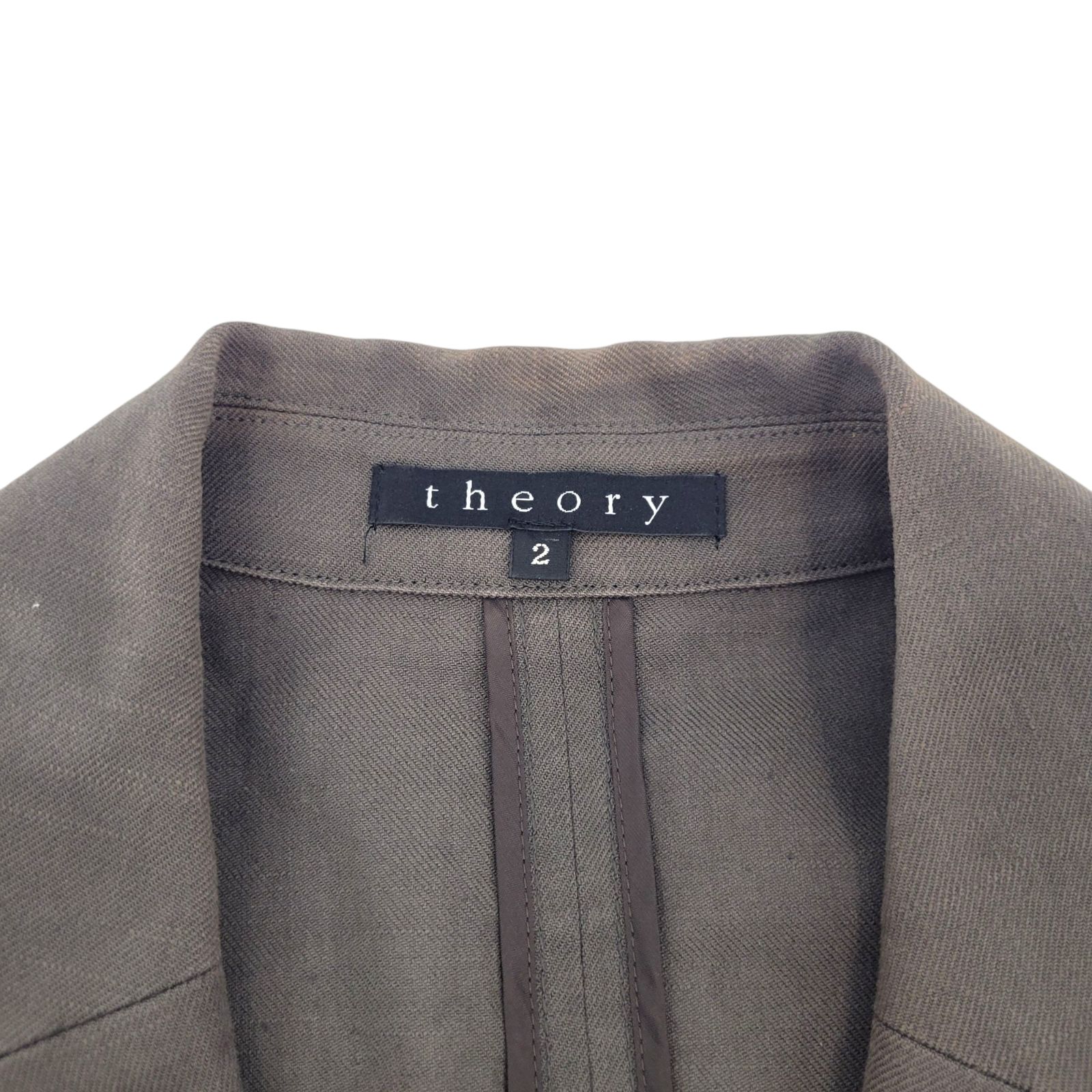 z1288 Theory セオリー ジャケット ウエストマーク リネン混