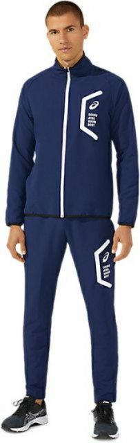 asics アシックス TEAM HEX DRY CROSS JACKET ピーコート L 2031E052 400 | スポーツ メンズ L 紺 服 衣類 衣料品ウェア ウエア チームウェア アウター ドライクロスジャケット ジャケット ポリエステル 快