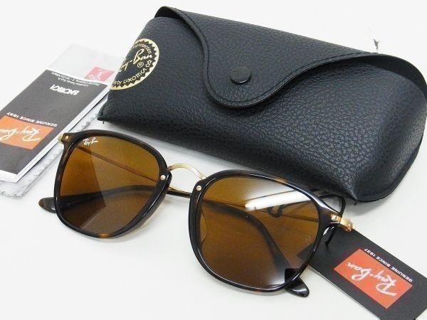 レア☆RayBan レイバン☆フラットレンズ 偏光レンズ サングラス☆53【RB2448NF 902】トータス茶ゴールド金/ブラウン茶【本物保証】 -  メルカリ