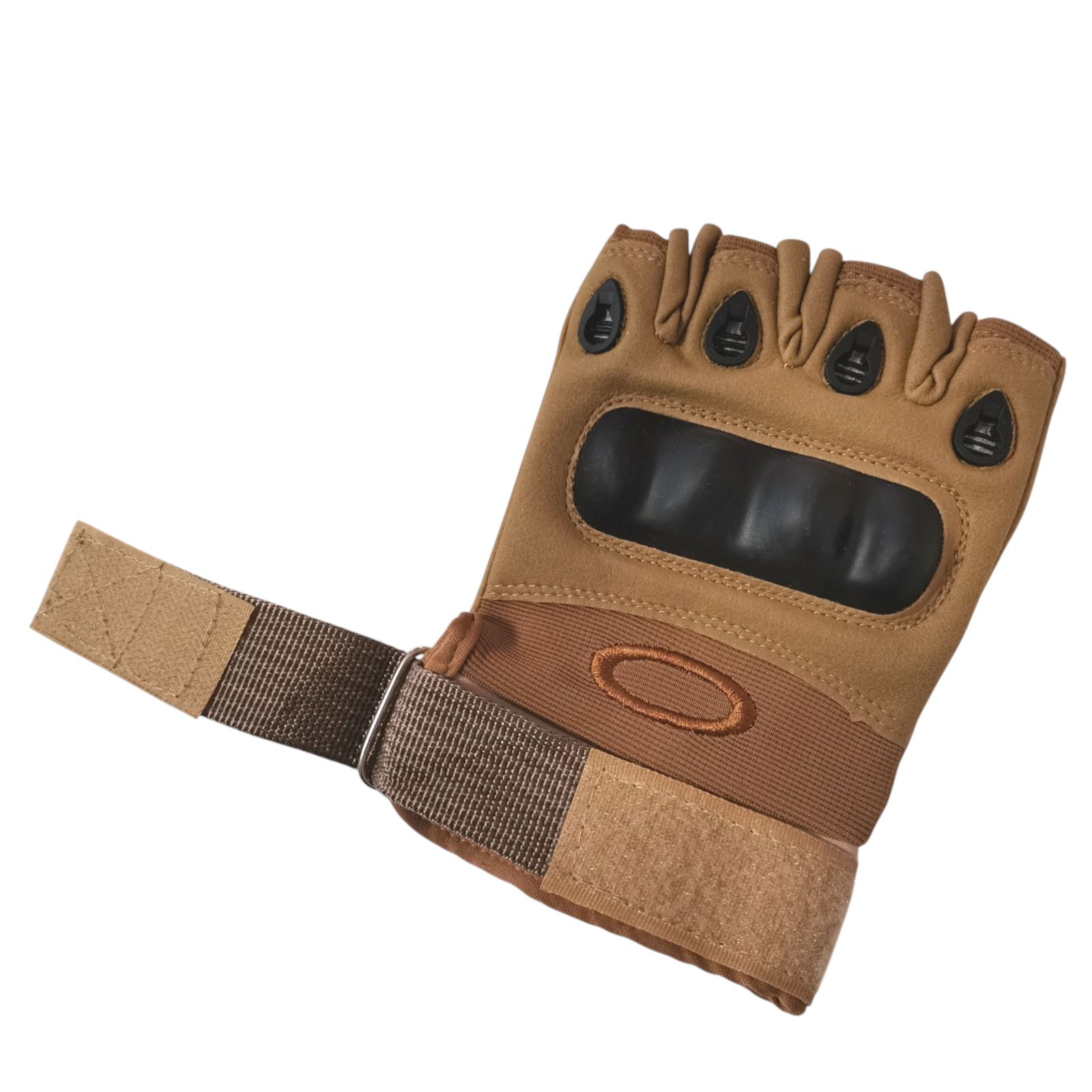 Oakley オークリータイプ ハーフフィンガーグローブ L OAKLEY 94294JP ハーフフィンガーグローブ4.0 , オークリー half finger gloveメンズ レディース キッズ  ミリタリー カジュアル サバゲ アウトドア バイク ツーリング サイクリング ドライブ プリント ループ ベルクロ ポリエステル 指なし 手袋  パッド付