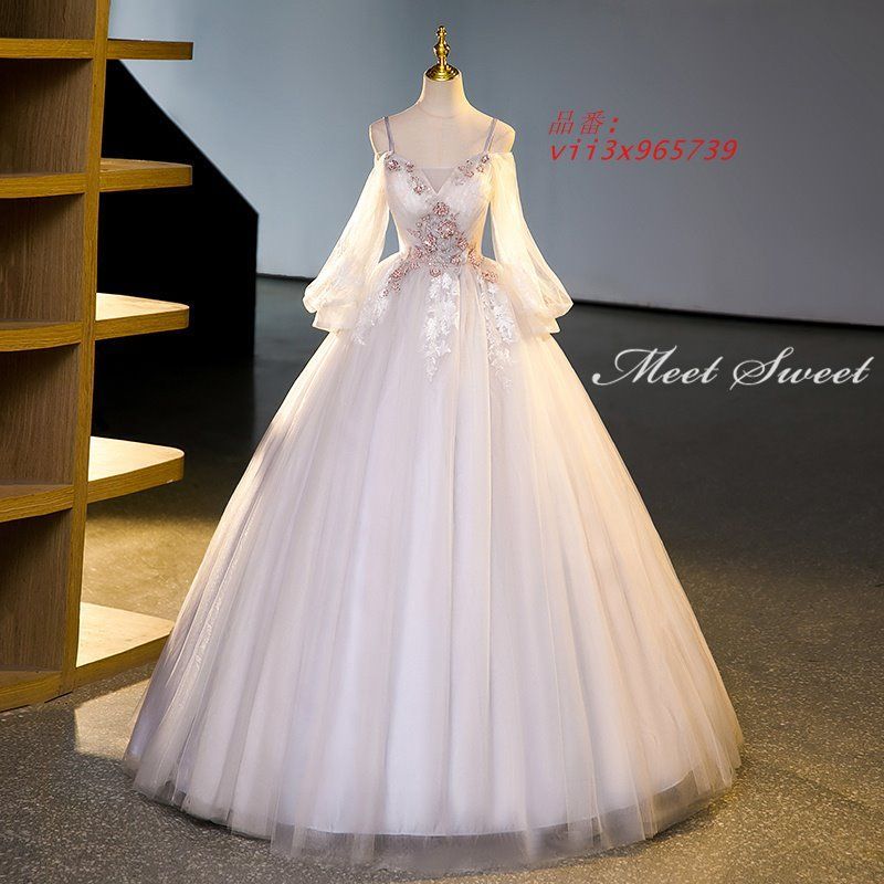 ドレス パーティードレス ロングドレス 結婚式 二次会 発表会 プリンセスラインドレス ウェディングドレス ウエディングドレス コンサート ステージドレス vii3x965739
