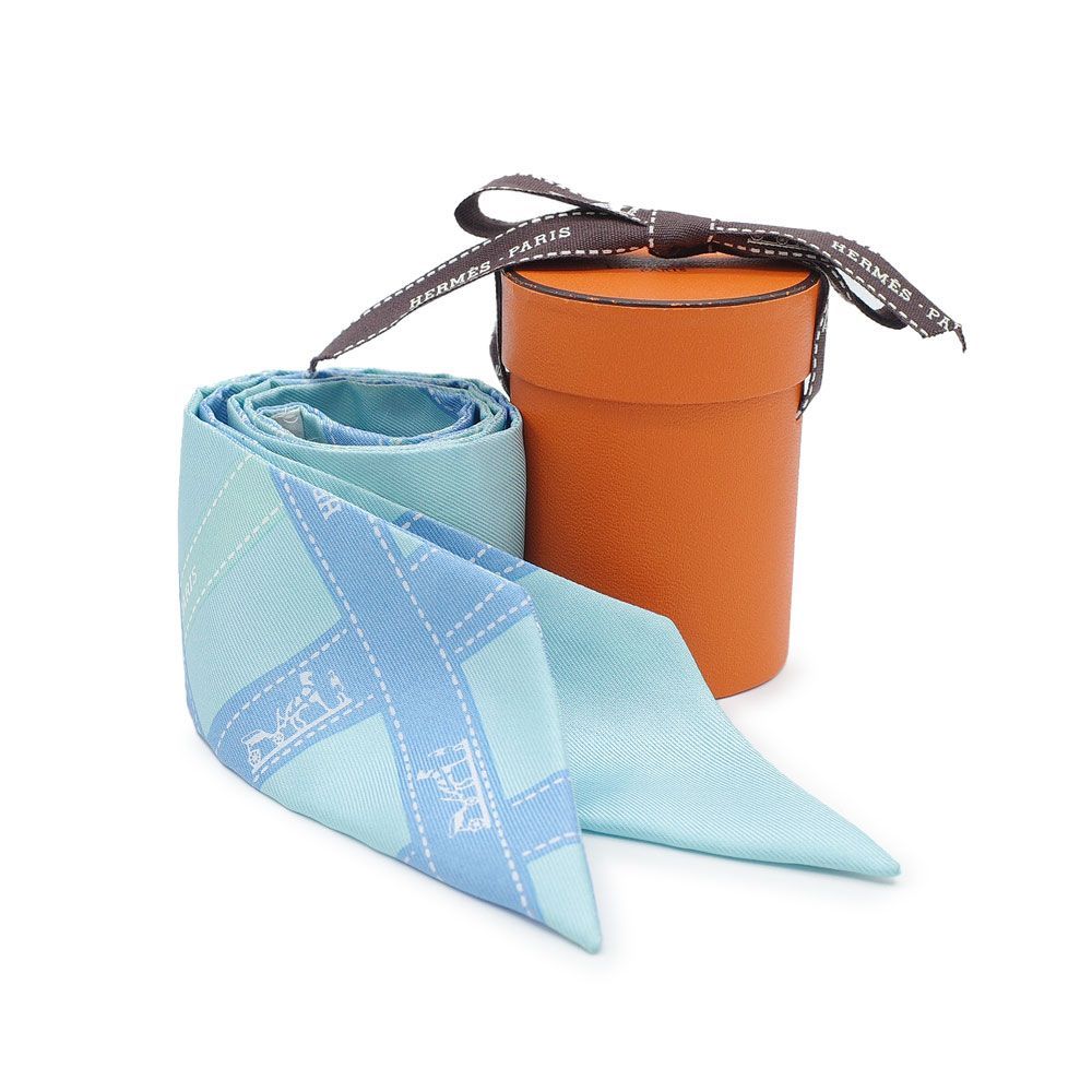 ☆HERMES☆エルメス ツイリー 水色　ブルー　ボルデュック　リボン柄 楽天市場】エルメス ツイリー ボルデュックの通販