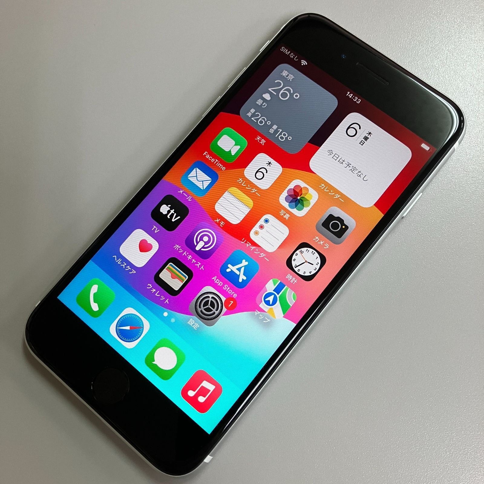 iPhone SE(第2世代) SE2 64GB ホワイト SIMロック解除済み No.69 