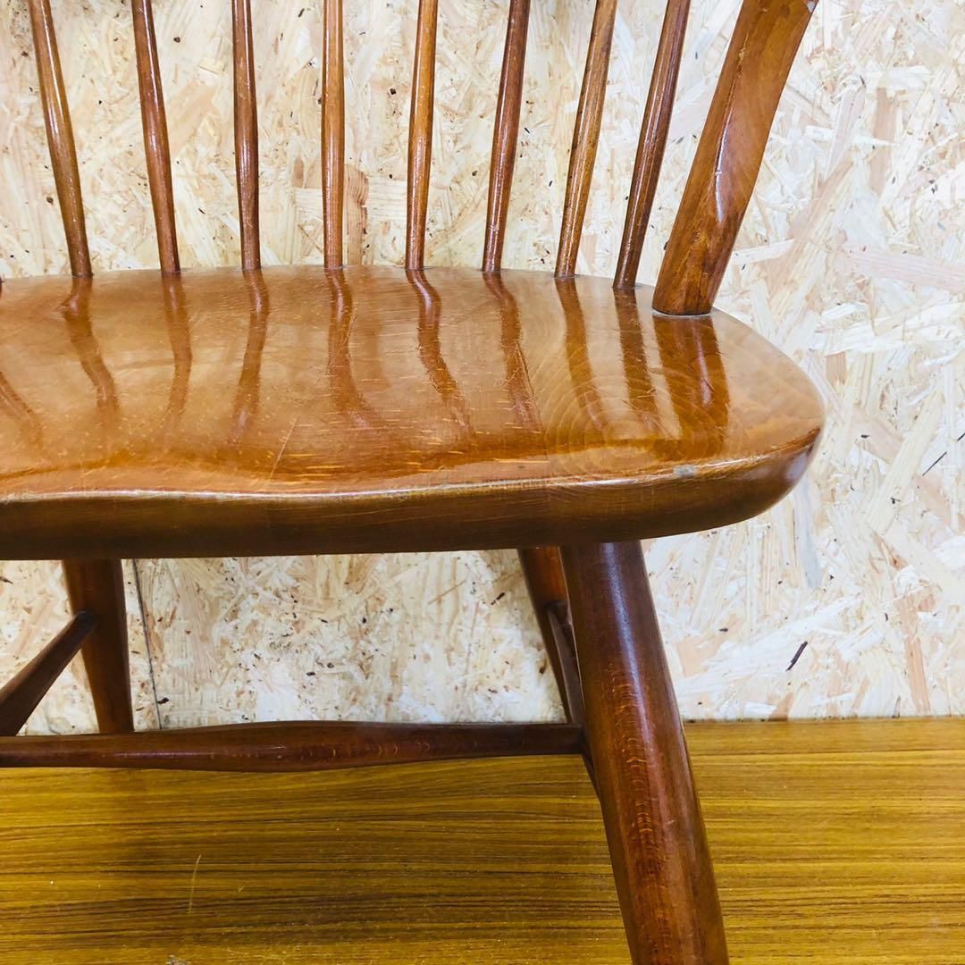 【飛騨産業】キツツキ　ウィンザーチェア　ダイニングチェア　椅子　A 飛騨産業 ウィンザーチェア キツツキマーク ダイニングチェア A