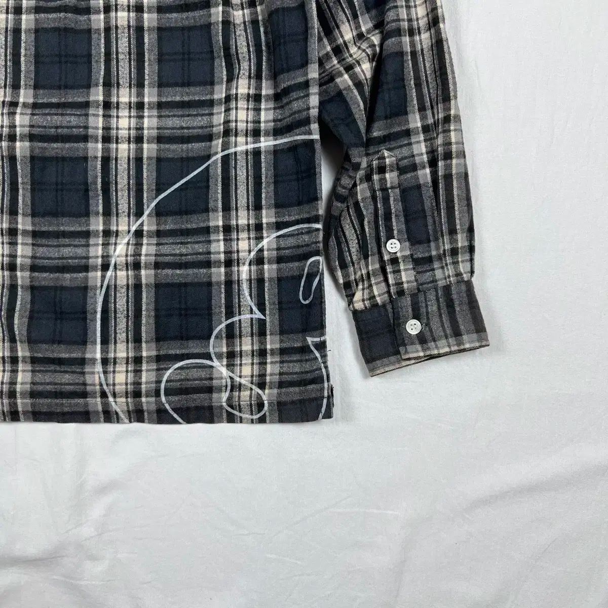 90s 十分だ goodenough g ロゴ チェック シャツ