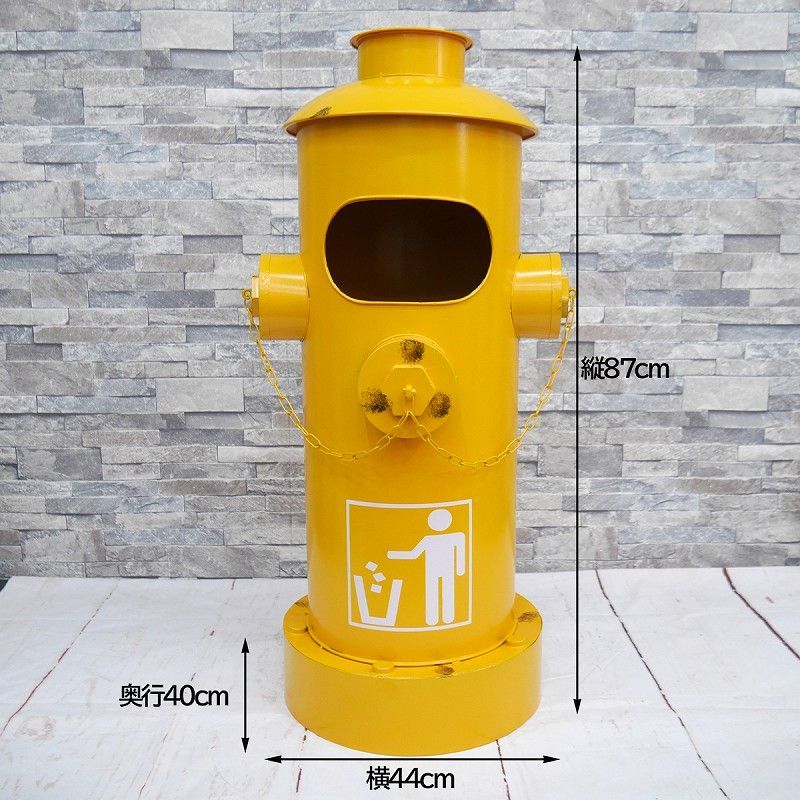 アメリカンレトロ 消火栓 ゴミ箱 ダストボックス 10l 13l BZ-01BK