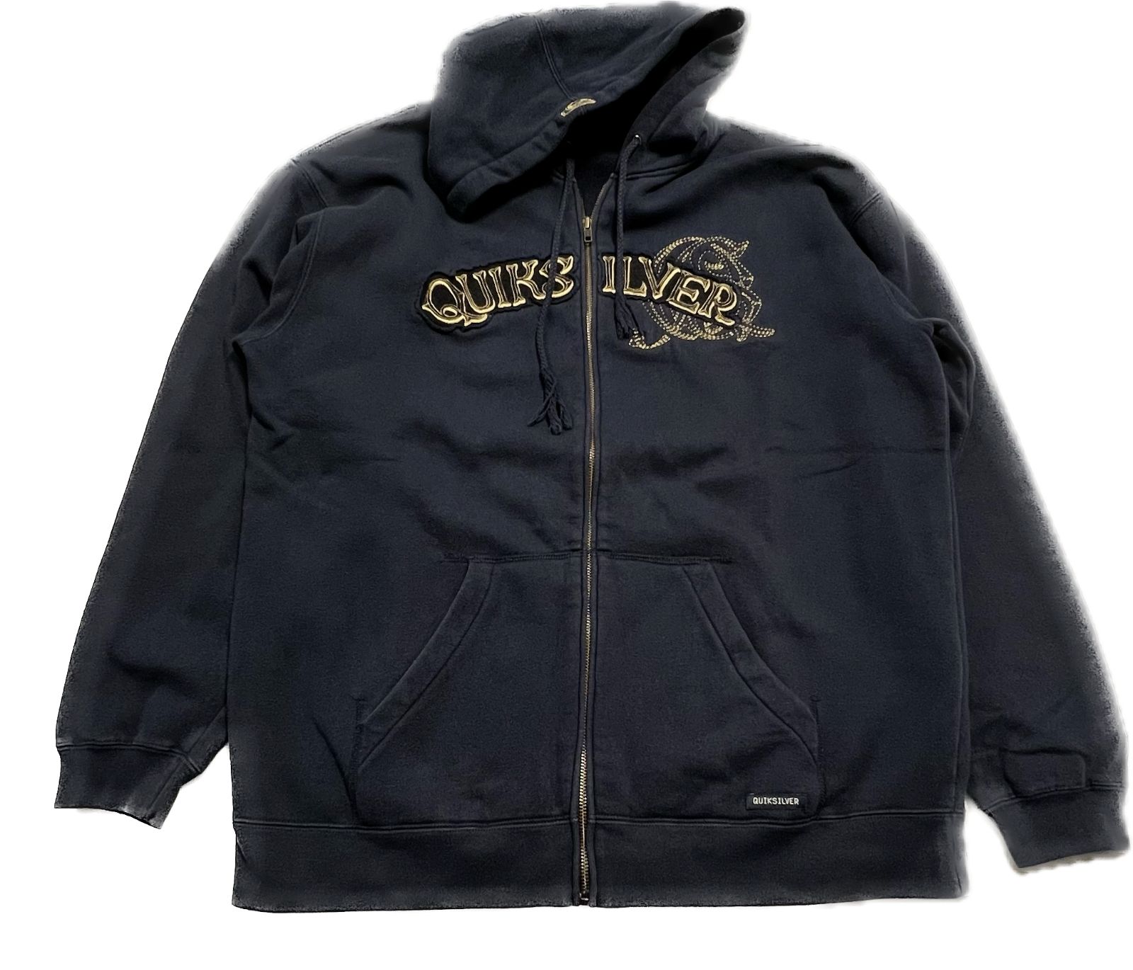 Quiksilver　クイックシルバー　フルジップパーカー　厚手パーカー　Lサイズ　アメリカ古着