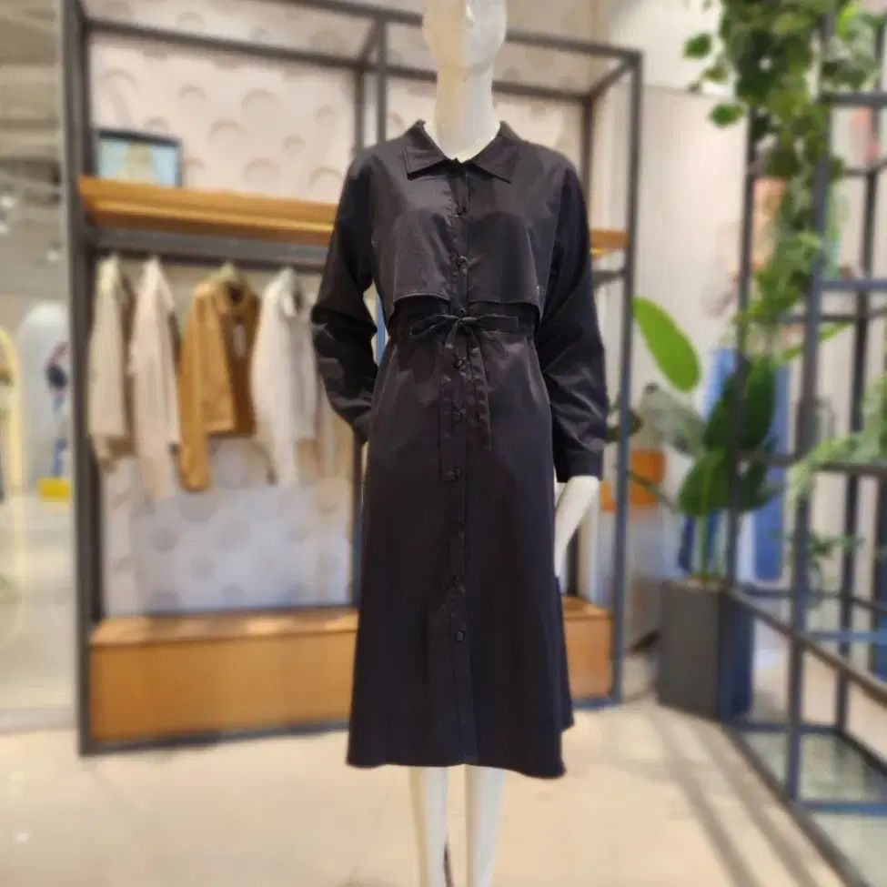 オリーブデオリーブ OLIVE DES トレンチタイプ シャツワンピース