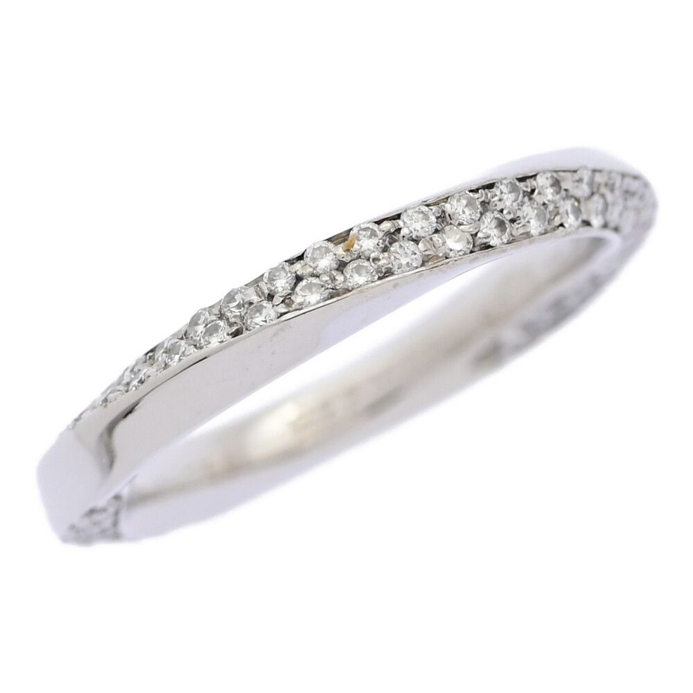 0.8ct/HERMES エルメス ダイヤモンド ツイスト リング 指輪/K18(WG無  