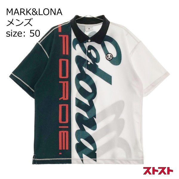 MARK&LONA マークアンドロナ 2023年モデル 半袖 ポロシャツ ホワイト系 