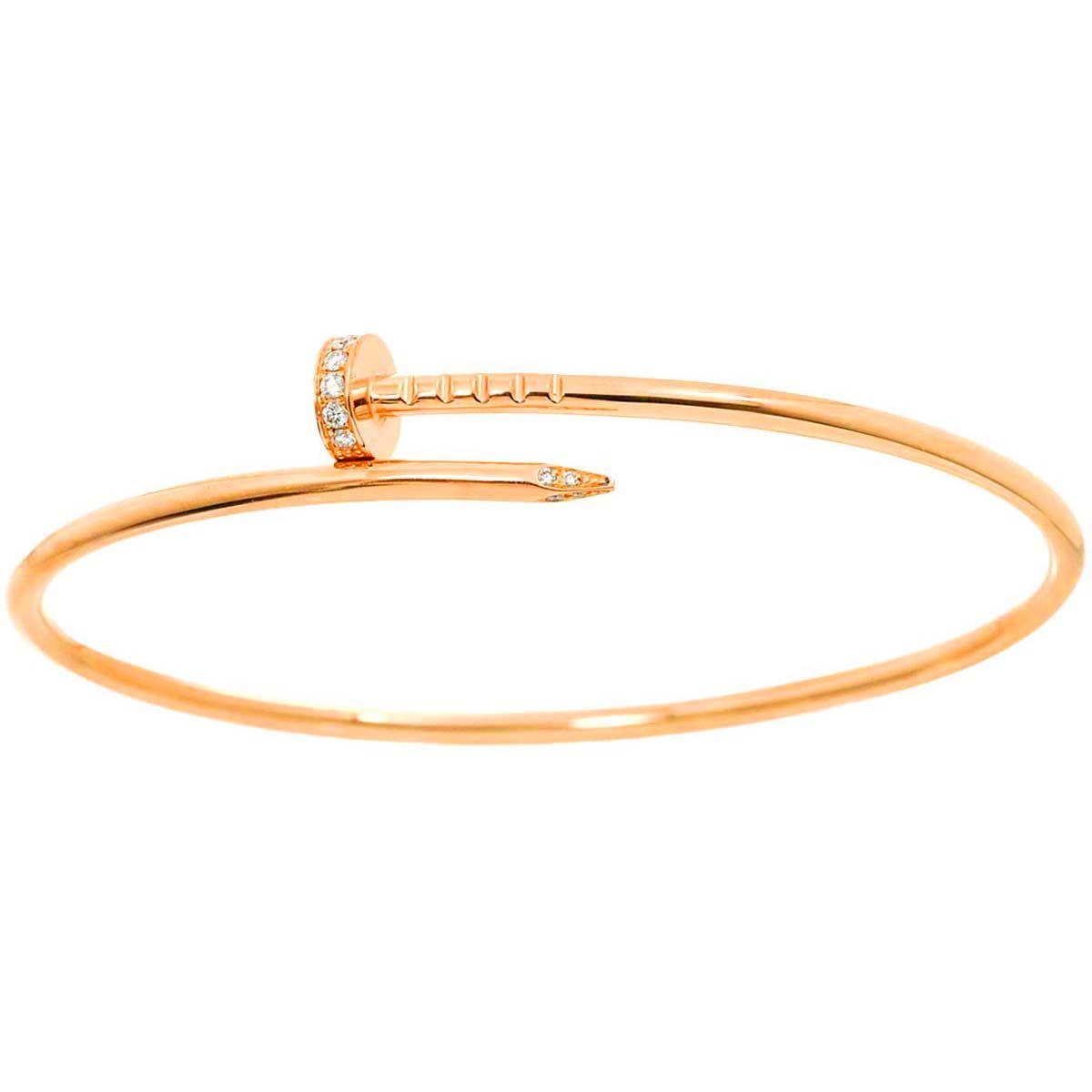 カルティエ Cartier ジュストアンクル SM #16 ブレスレット ダイヤ K18