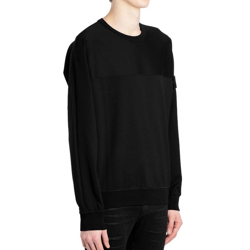 5 STONE ISLAND ブラック トレーナー 721562152 - メルカリ