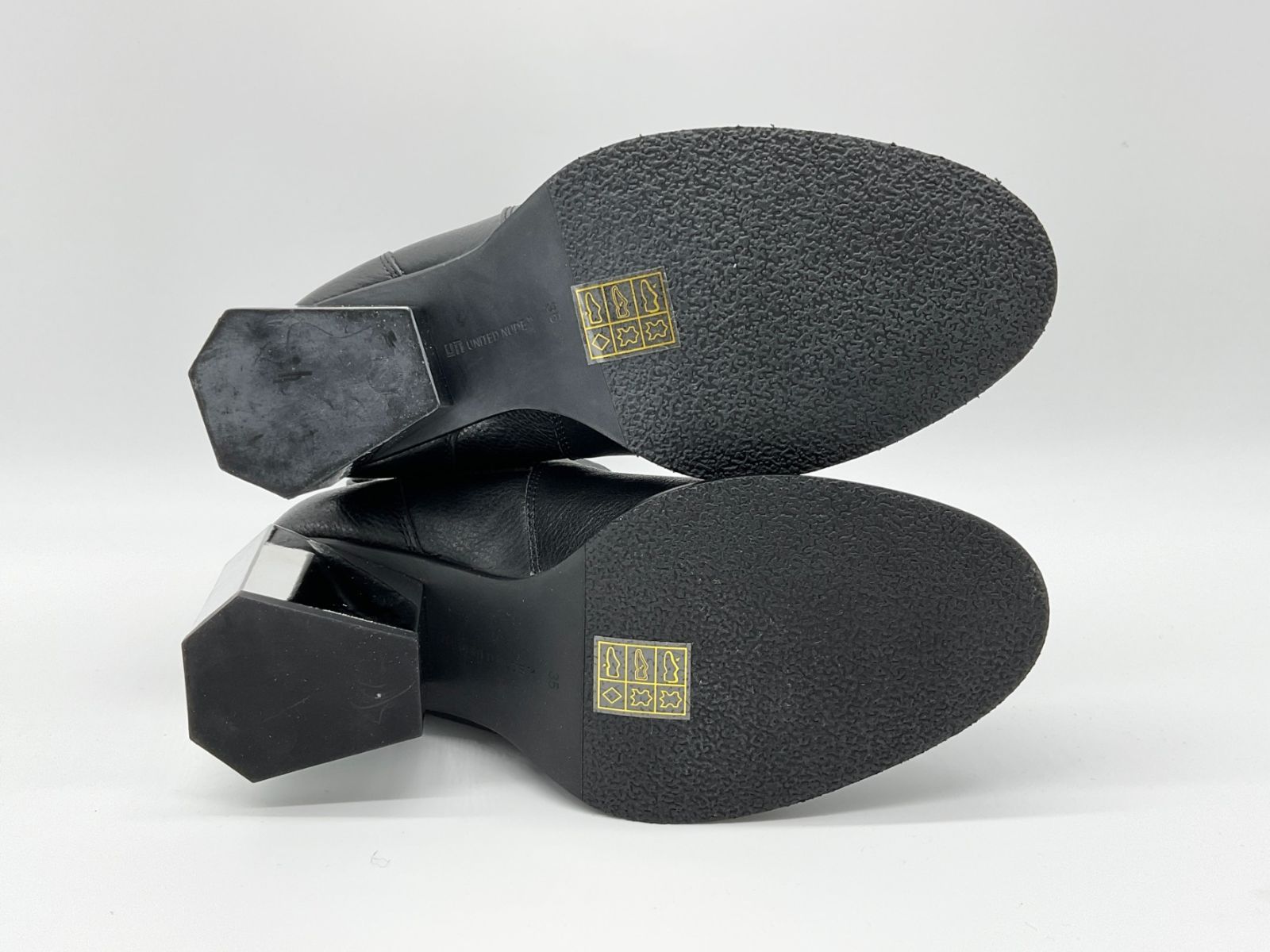 未使用 UNITED NUDE ユナイテッド ヌード 35 ブラック×シルバー Tetra