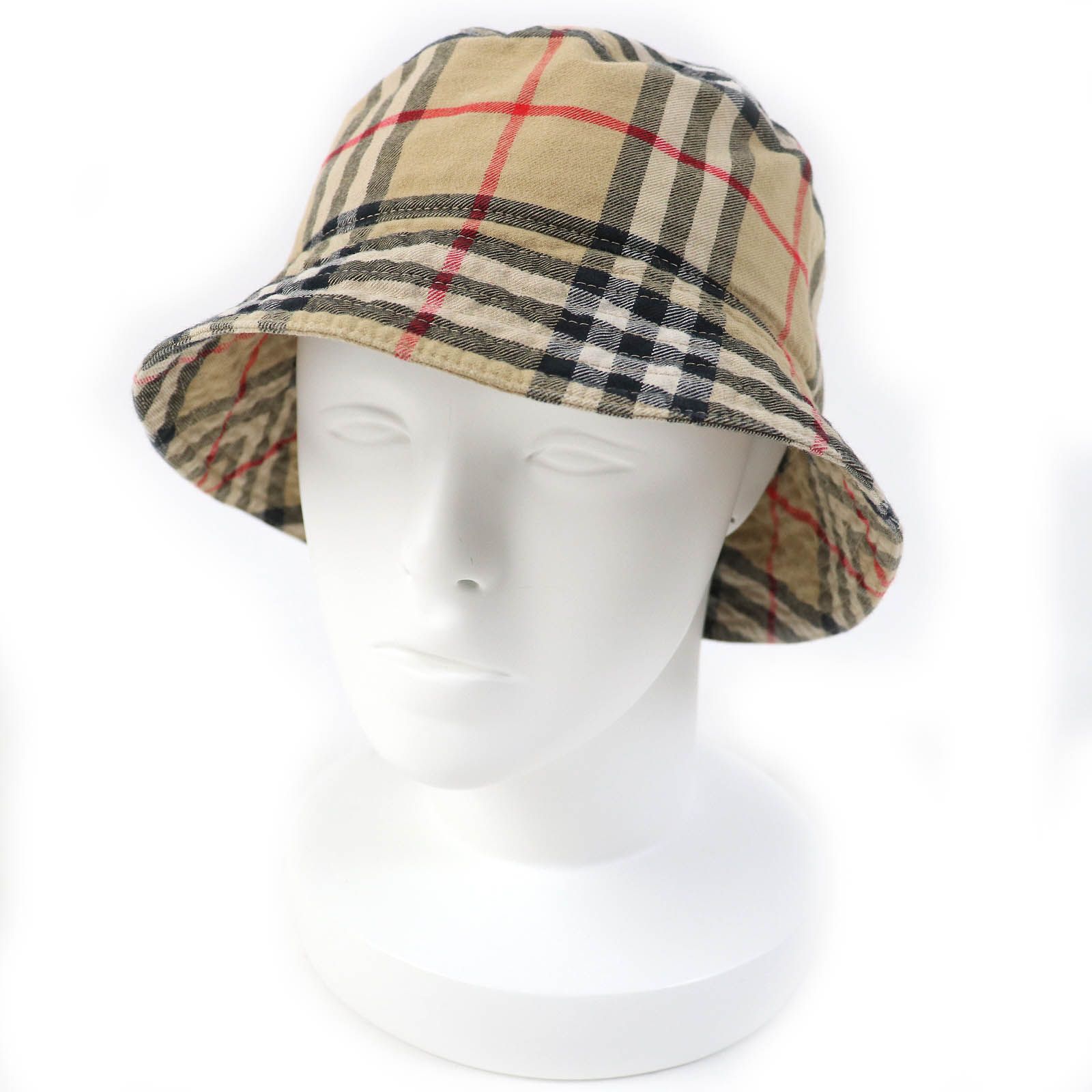 未使用品△BURBERRY バーバリー 8075657 ノバチェック柄 コットン 