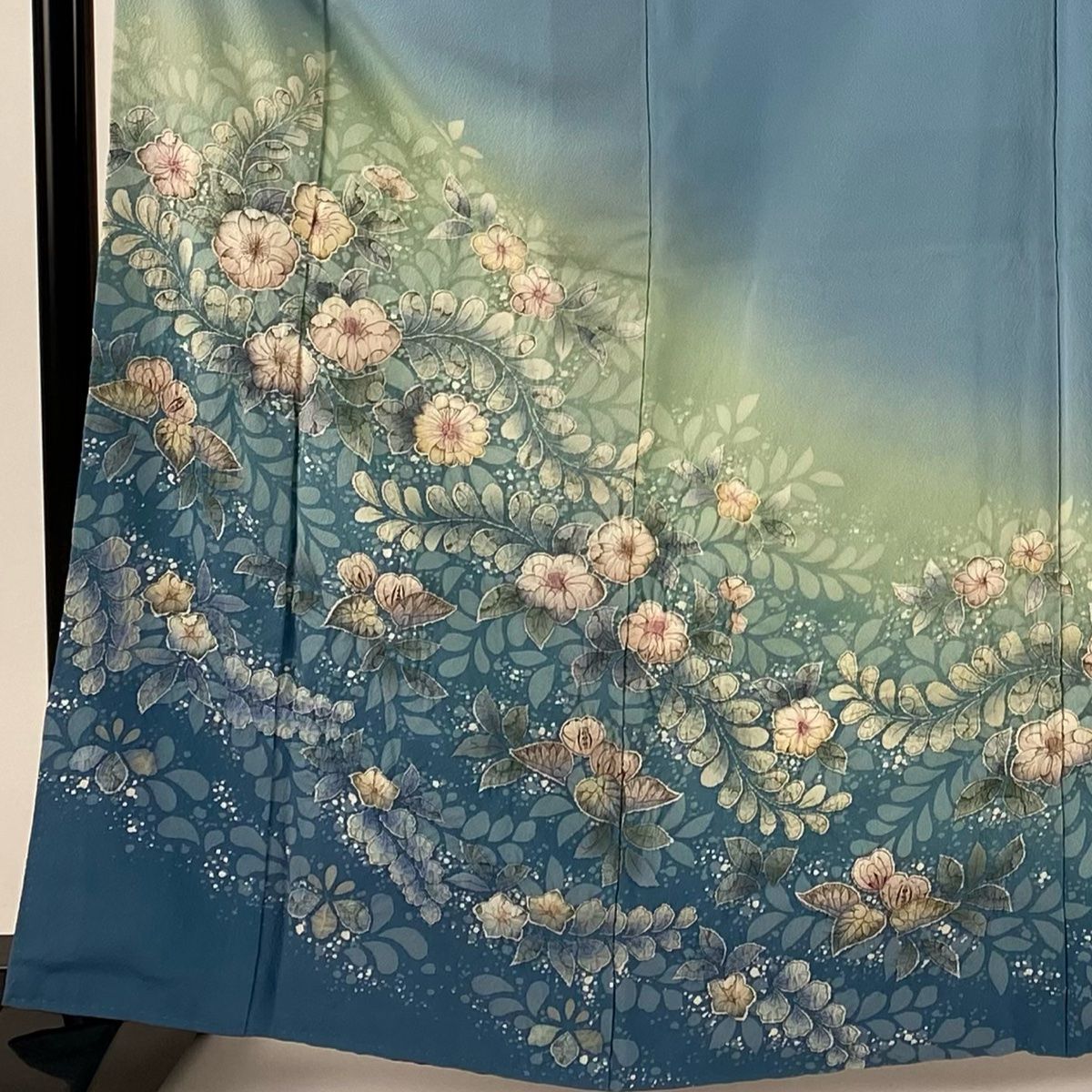 みゆ◯◯様　⭐️深ボルドー　辻ヶ花　裄70cm 訪問着　美品 ¥ 訪問着 身丈163.5cm 裄丈66cm M 袷 辻が花 ぼかし 水色 正絹 秀