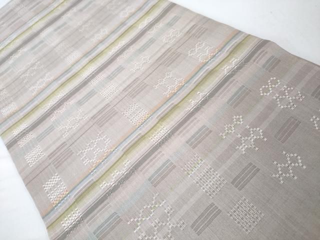 平和屋本店□希少 沖縄県最高級織物 夏物 首里花倉織 首里織 花織・絽  